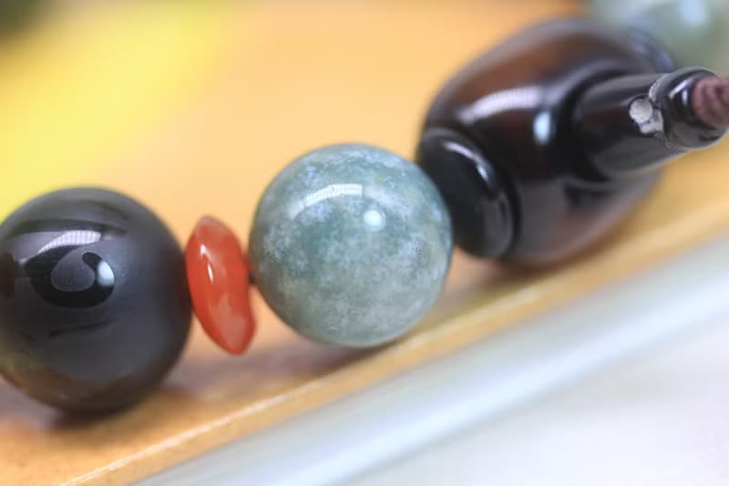 【六字真言】天然瑪瑙手串 五彩精品男士手鏈 送禮物 闢邪擋煞