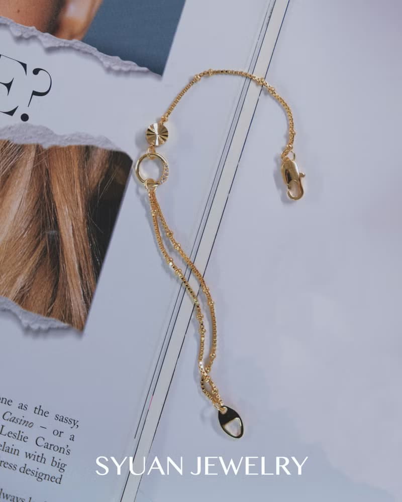 Be around me— 雙圈鋯石手鍊生日 情人節禮物