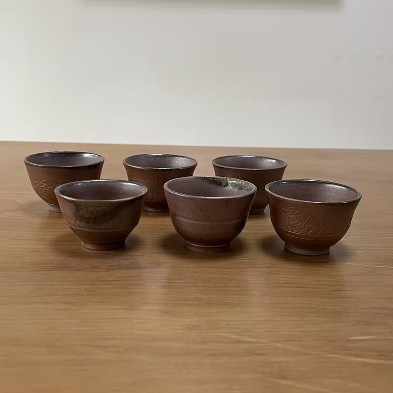 柴燒陶手作 時光之輪茶杯