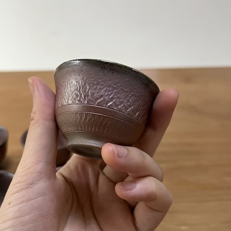 柴燒陶手作 時光之輪茶杯