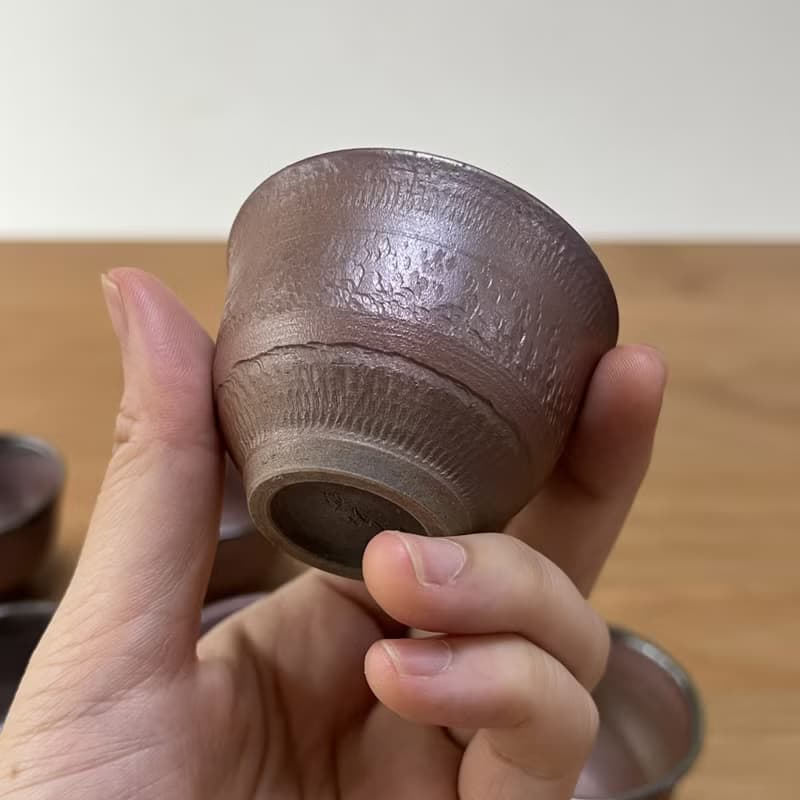 柴燒陶手作 時光之輪茶杯