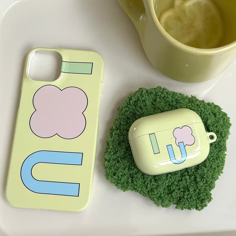 I Clover U iPhone Case (yellow)