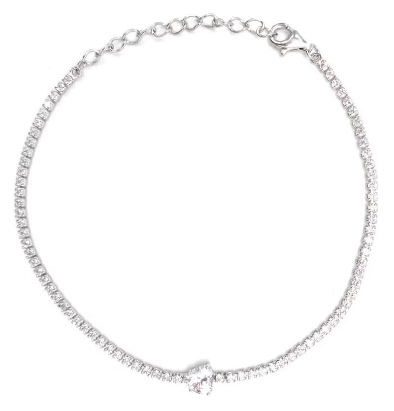 心心閃爍鋯石手鏈