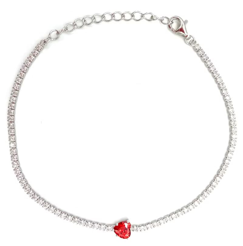 心心閃爍鋯石手鏈