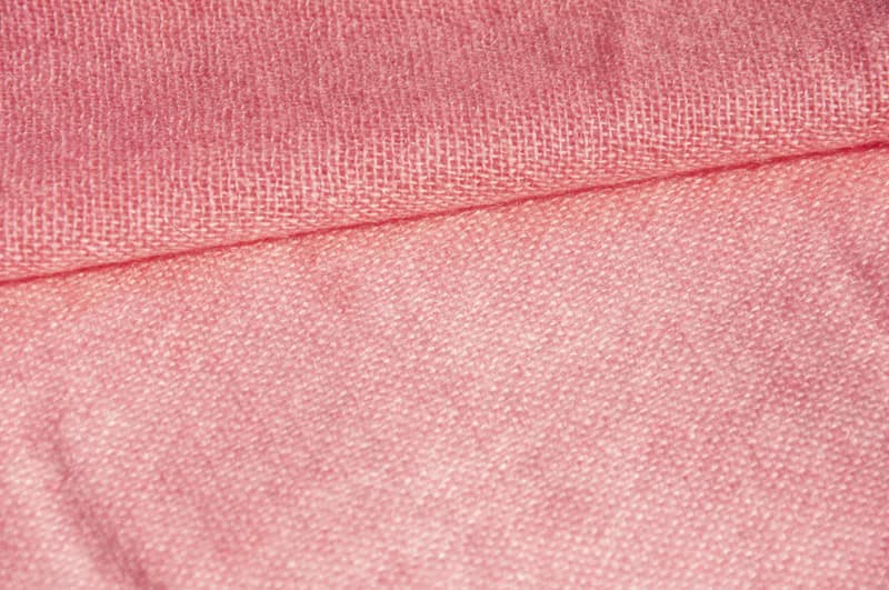 喀什米爾Cashmere/羊絨圍巾/純羊毛圍巾披巾/戒指絨披肩-草莓漸層