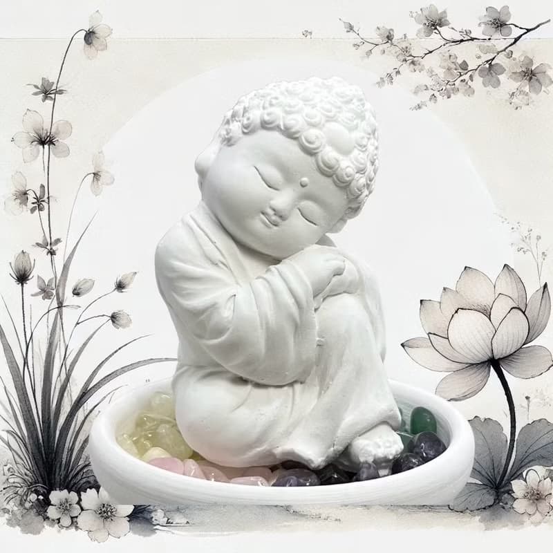 水晶擴香 五行水晶礦石淨念吉祥之大覺水晶套組 開運能量水晶