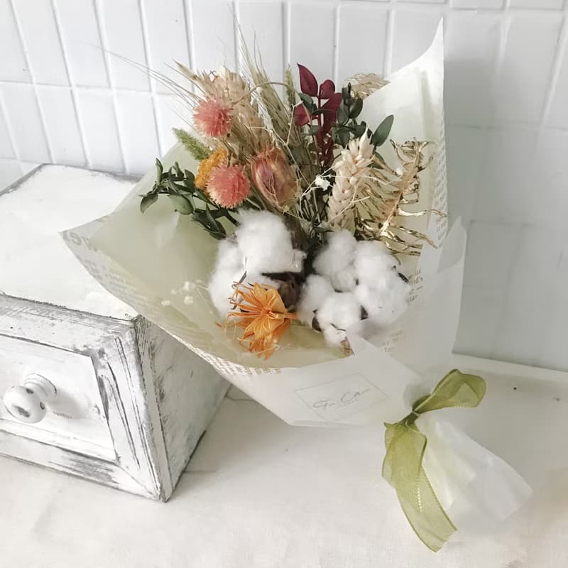 花束 (乾燥花 / 棉花/ 文青款)