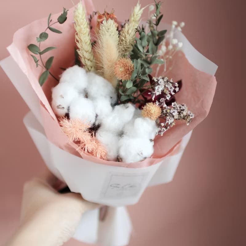 花束 (乾燥花 / 棉花/ 文青款)