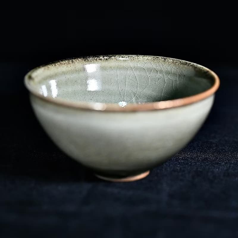 手作柴燒龍泉青瓷茶碗LONG028