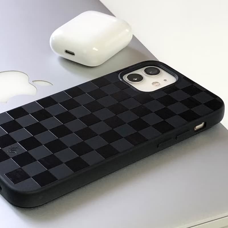 Checkerboard Black Jelly Phonecase