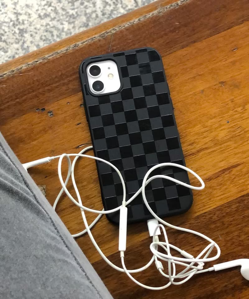 Checkerboard Black Jelly Phonecase
