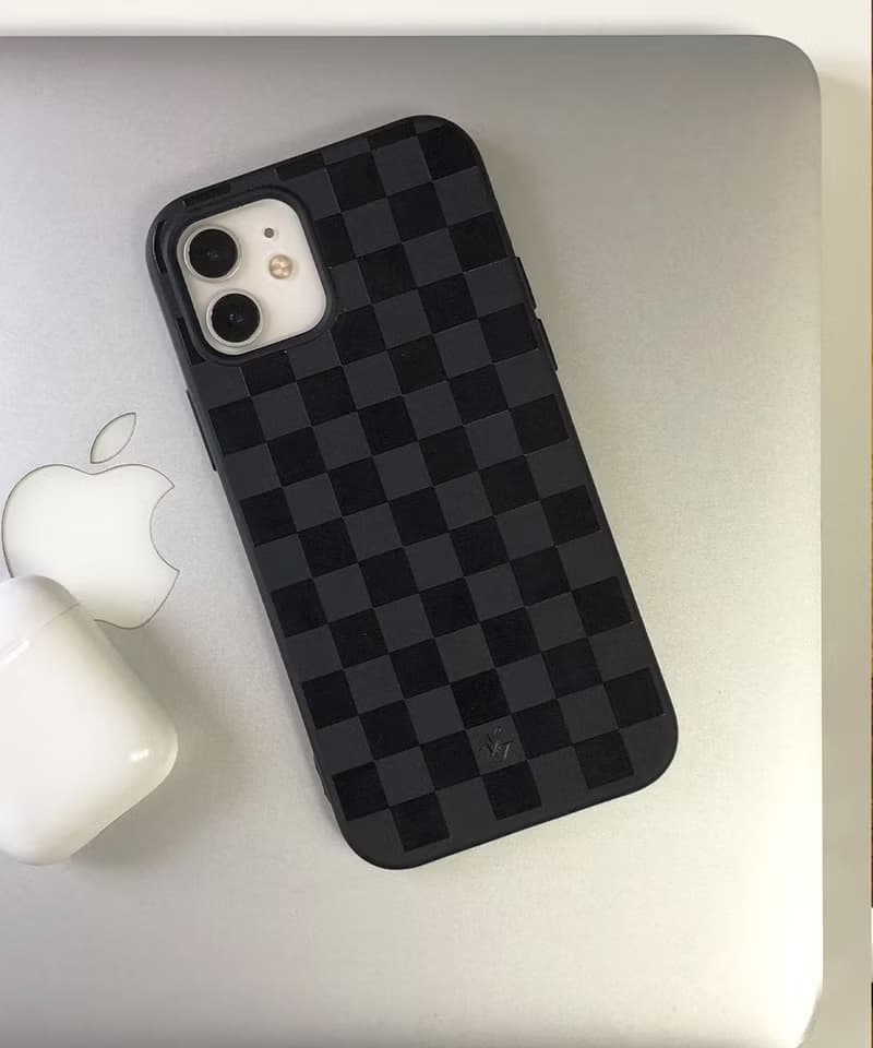 Checkerboard Black Jelly Phonecase