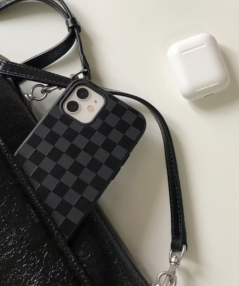 Checkerboard Black Jelly Phonecase