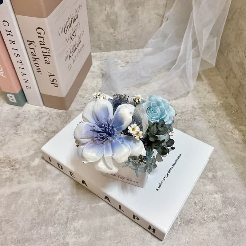 索拉擴香花藝盆花　居家辦公療癒盆栽擺飾