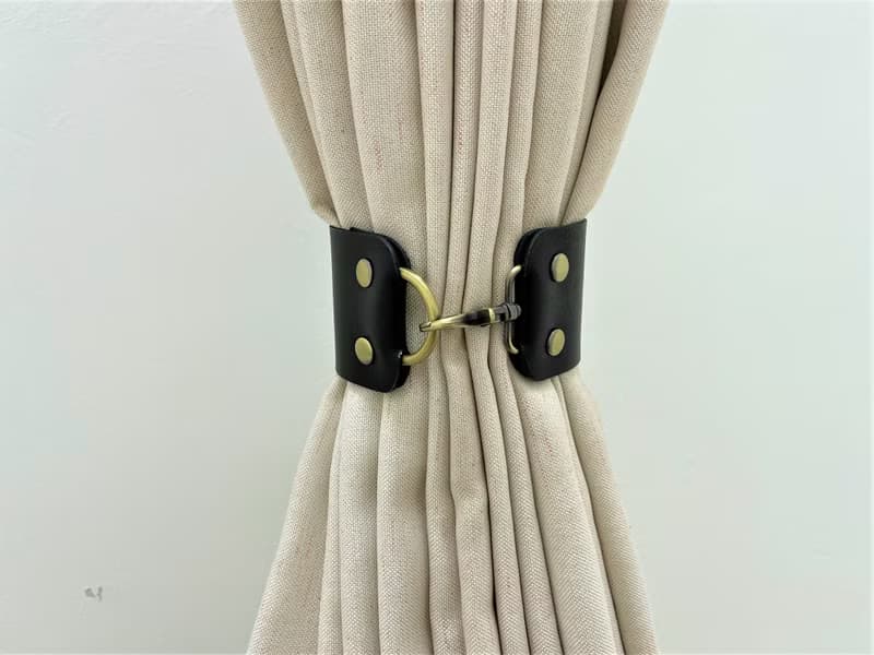 皮革窗簾綁帶//簡約主義//家居裝飾//窗簾//窗簾綁帶