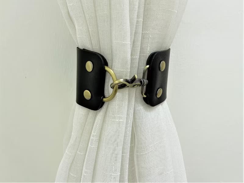 皮革窗簾綁帶//簡約主義//家居裝飾//窗簾//窗簾綁帶