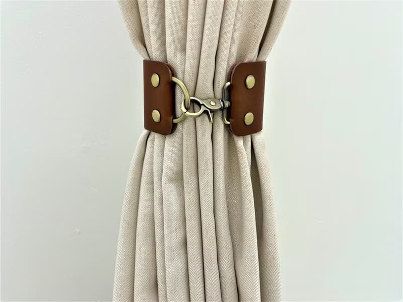 皮革窗簾綁帶//簡約主義//家居裝飾//窗簾//窗簾綁帶