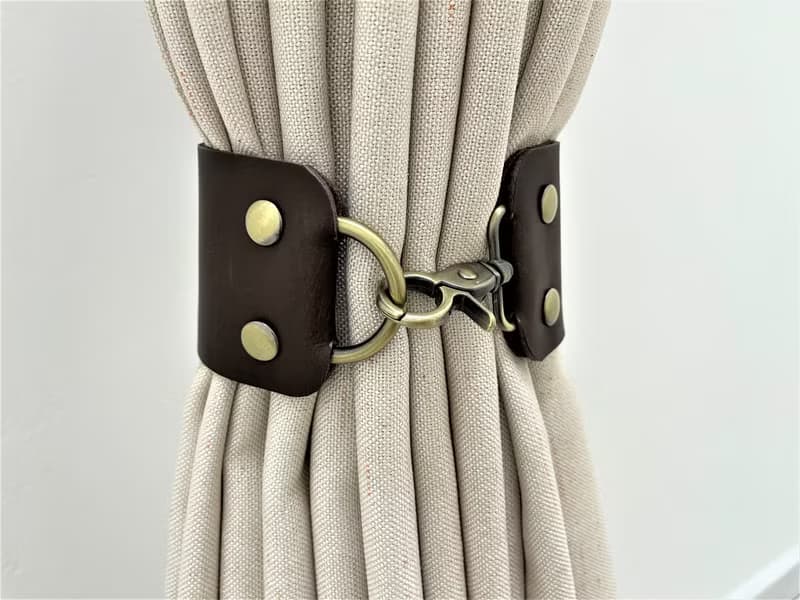 皮革窗簾綁帶//簡約主義//家居裝飾//窗簾//窗簾綁帶