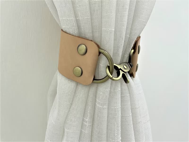 皮革窗簾綁帶//簡約主義//家居裝飾//窗簾//窗簾綁帶