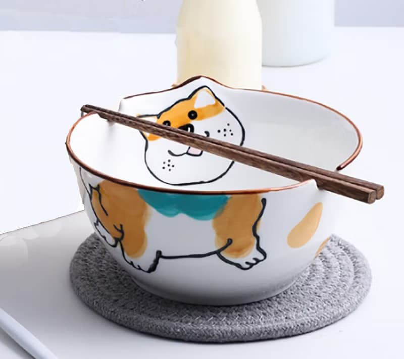 柴犬大學 柴犬創意碗盤 柴犬造型大麵碗 泡麵碗 柴犬碗 送禮小物