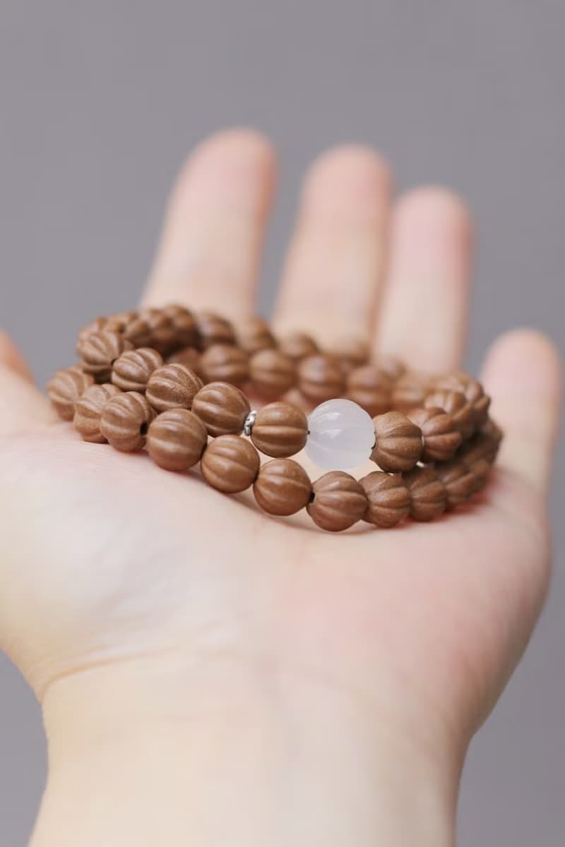 壹染指香品 | 靜逸 福瓜 香珠 雙圈手串 | 一物一圖