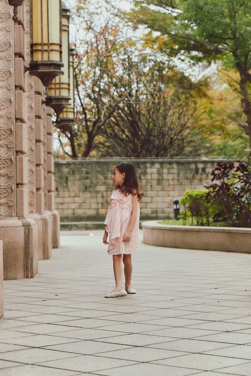 Luxury系列-法式香頌花瓣洋裝(粉)