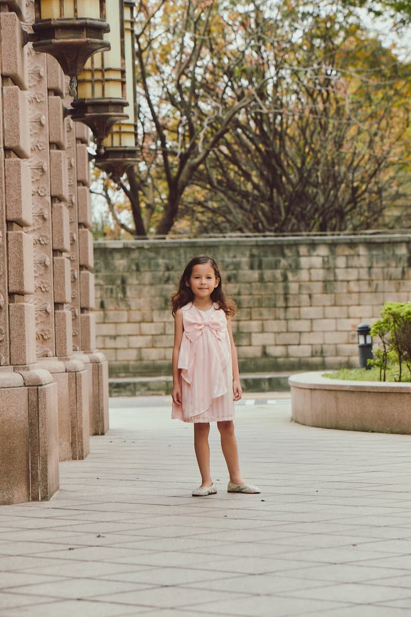 Luxury系列-法式香頌花瓣洋裝(粉)