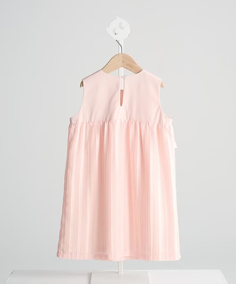 Luxury系列-法式香頌花瓣洋裝(粉)