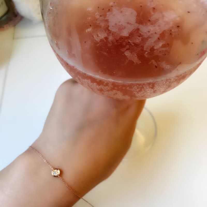 18K  單鑽 鑽石手鍊 百搭