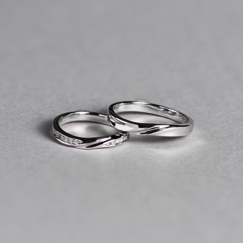 【情侶對戒】Passionate love 熱烈的愛 • 純銀厚鍍18K金 婚戒