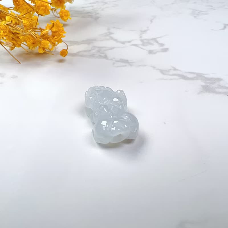 【招財神獸】冰種翡翠貔貅項鍊擺飾 | 天然緬甸玉翡翠A貨 | 送禮