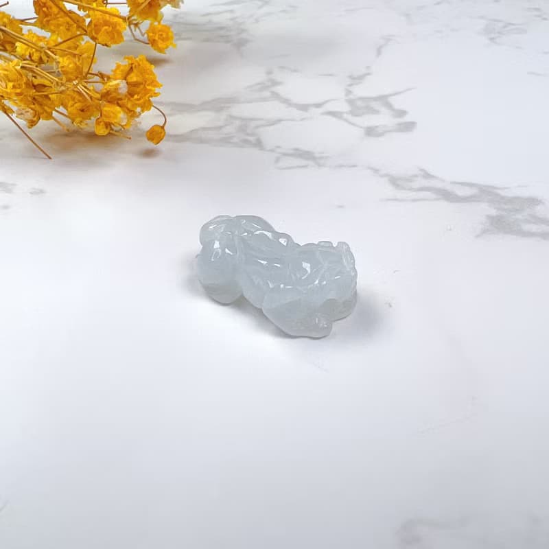 【招財神獸】冰種翡翠貔貅項鍊擺飾 | 天然緬甸玉翡翠A貨 | 送禮