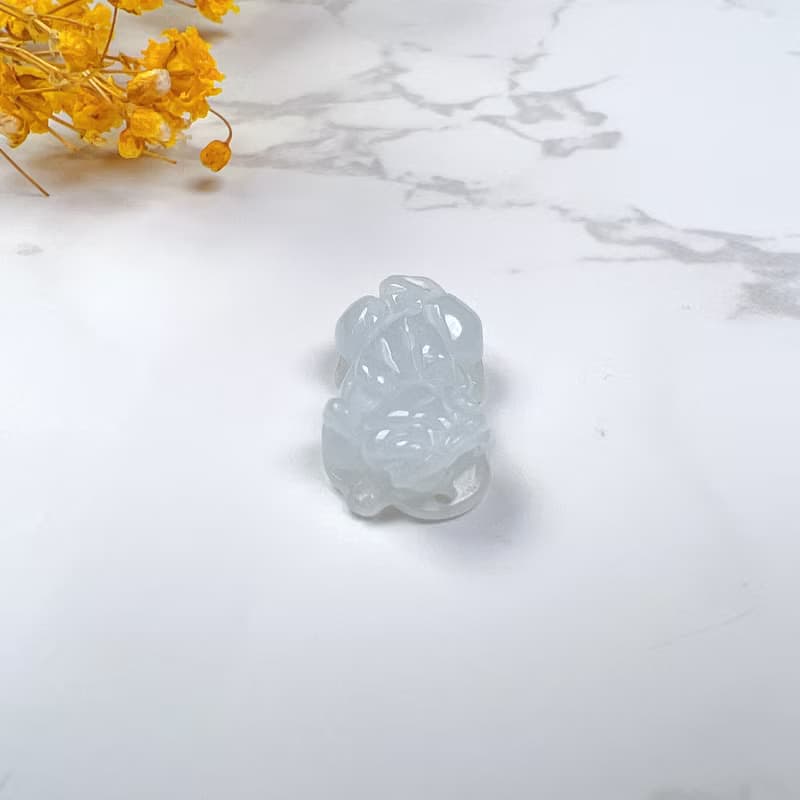 【招財神獸】冰種翡翠貔貅項鍊擺飾 | 天然緬甸玉翡翠A貨 | 送禮