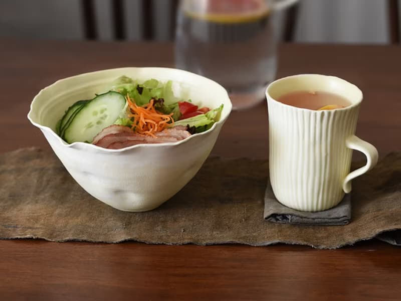 物外-貝系列創意設計款手作沙拉碗大湯碗麵碗家用餐具