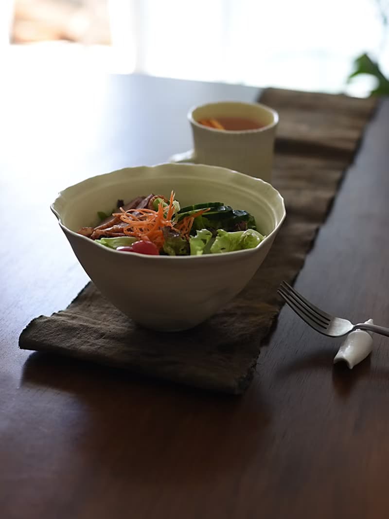 物外-貝系列創意設計款手作沙拉碗大湯碗麵碗家用餐具