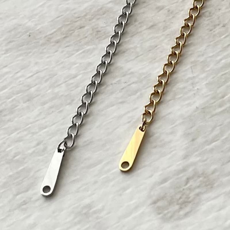 金属アレルギー対応　つけっぱなし OK  男女兼用　オーバルチェーン　ブレスレット　316L サージカルステンレス　防過敏　手镯　男女通用的