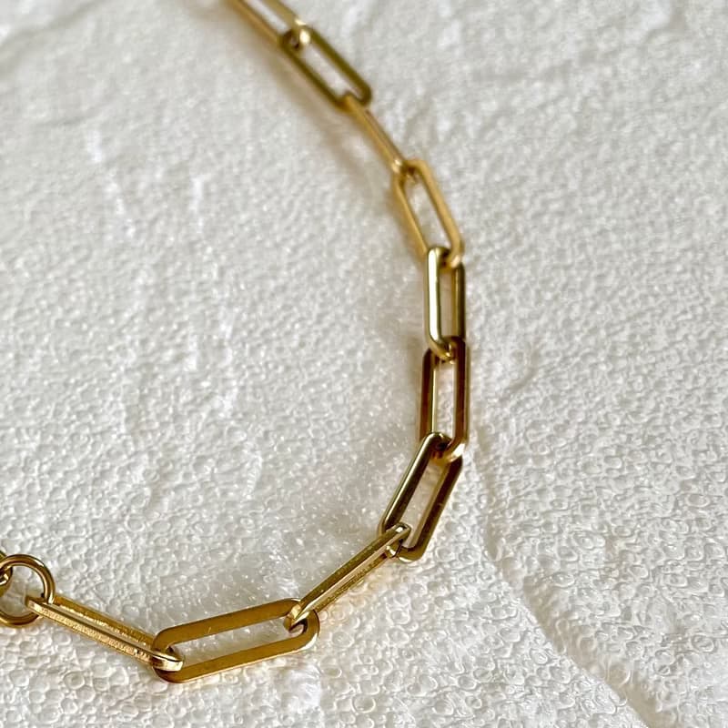 金属アレルギー対応　つけっぱなし OK  男女兼用　オーバルチェーン　ブレスレット　316L サージカルステンレス　防過敏　手镯　男女通用的