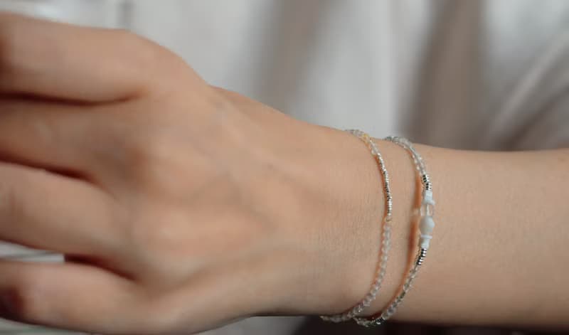 四月誕生石 手鍊 白水晶 白玉 - 化腐朽為神奇 -