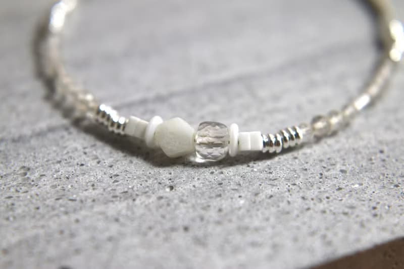 四月誕生石 手鍊 白水晶 白玉 - 化腐朽為神奇 -