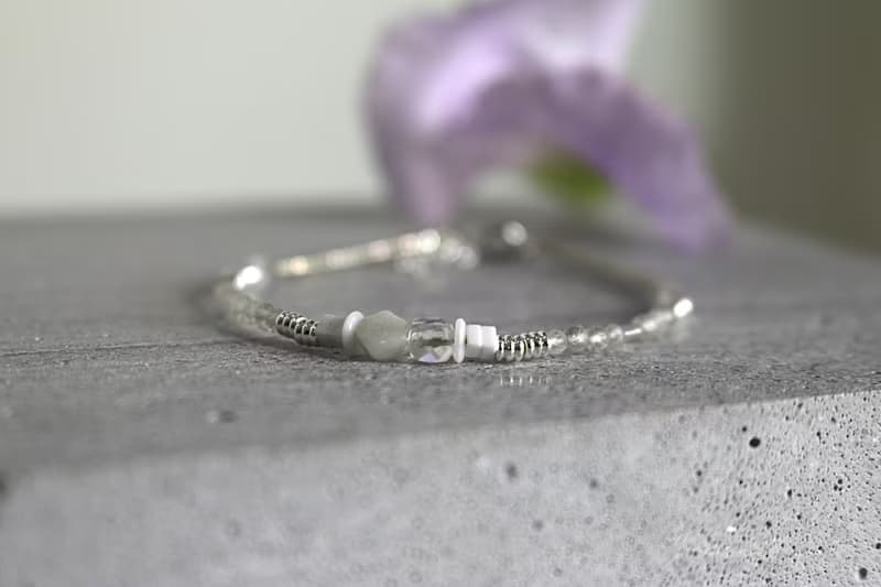 四月誕生石 手鍊 白水晶 白玉 - 化腐朽為神奇 -