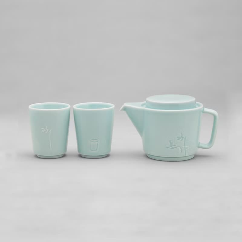 青瓷-江南青茶具組