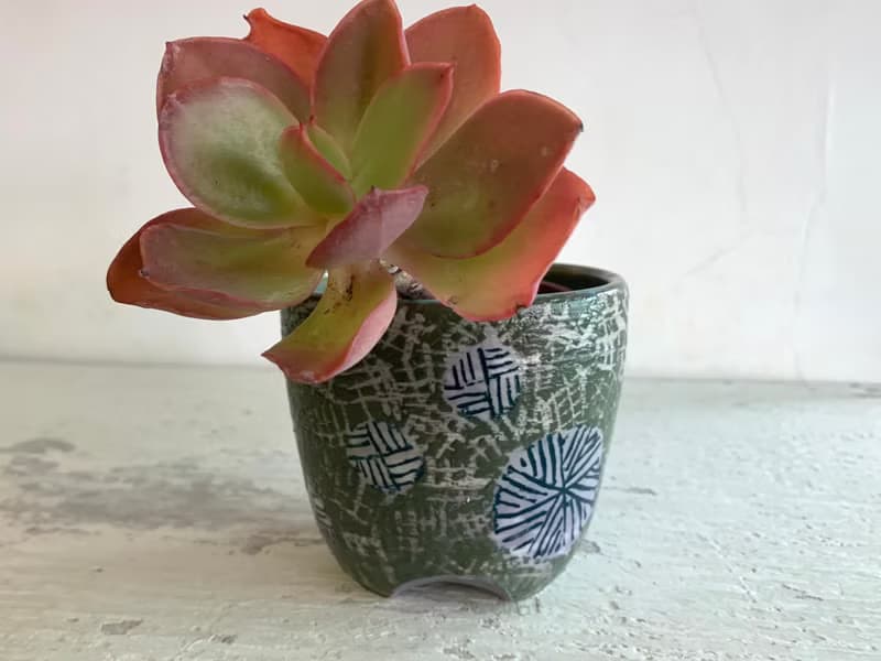 綠茵煙花植栽器皿_陶器花器盆栽