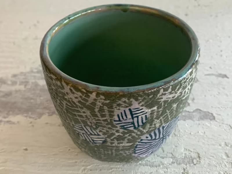 綠茵煙花植栽器皿_陶器花器盆栽