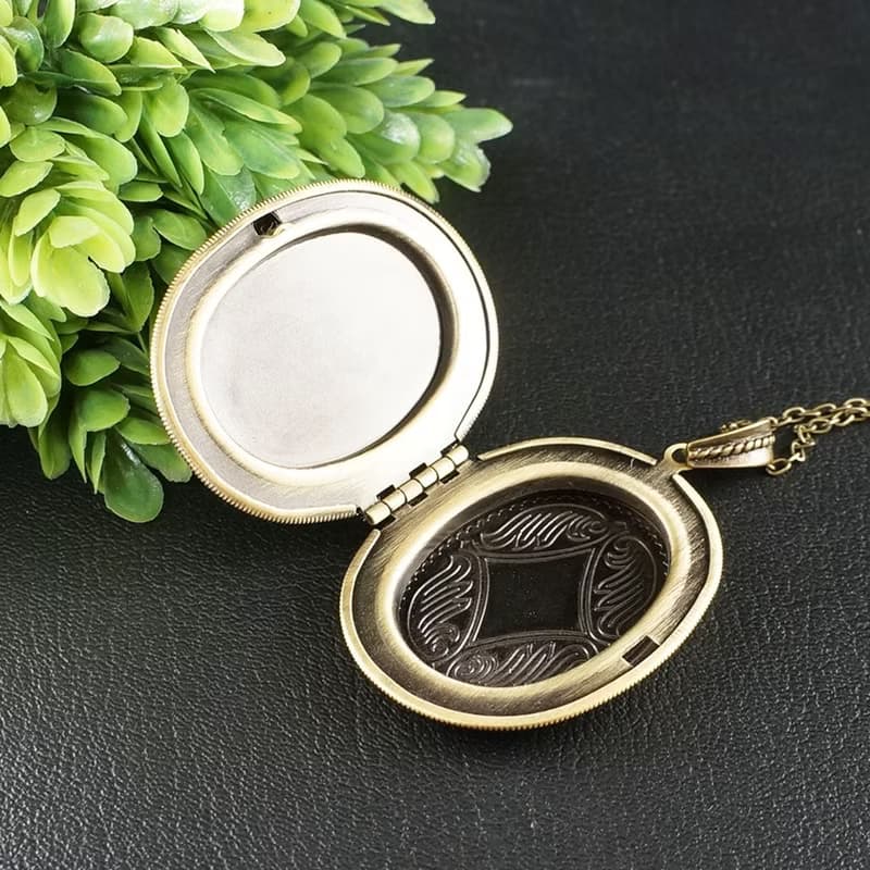 Eiffel Tower Paris Photo Locket Porcelain Cameo Yellow Pendant Necklace Jewelry