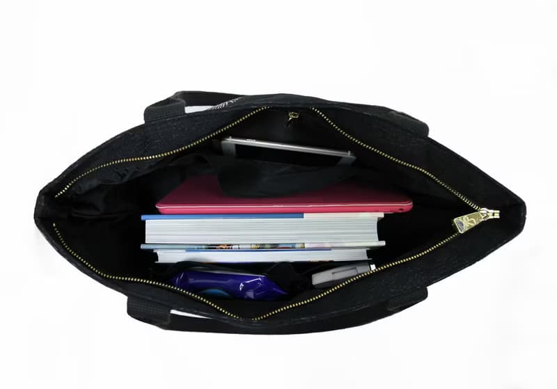 肩背托特包 大容量 / 防潑水 平織緹花 煙花菊