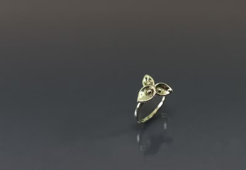 線條系列-水滴設計925銀戒