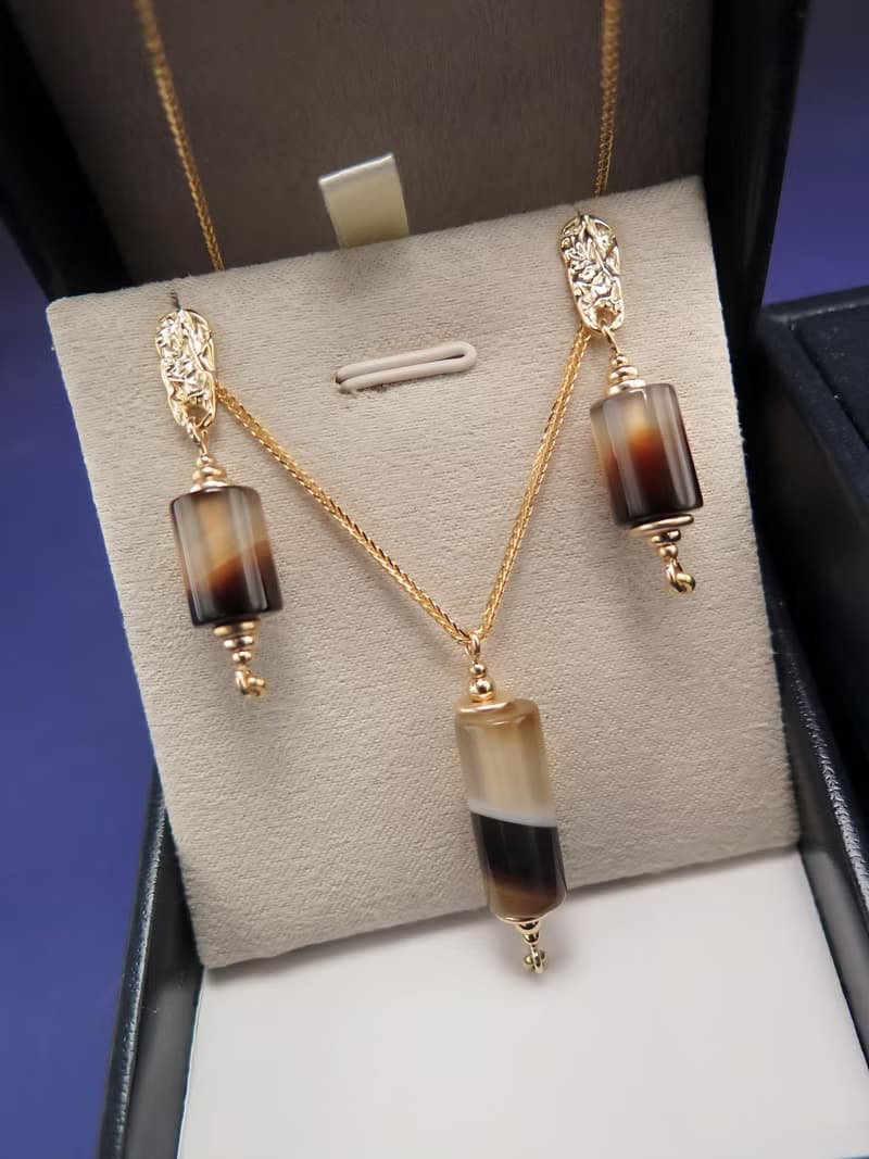 【母親節禮物】 COLE COOL簡約純銀瑪瑙耳環 獨一無二的禮物