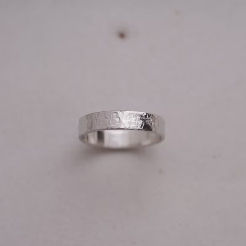 ni.kou 純銀 不規則紋路 情侶戒 婚戒 對戒