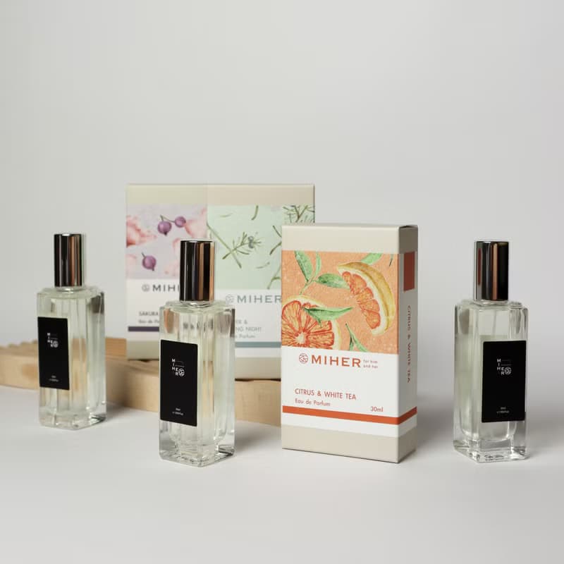 MIHER經典香水30ML 白桃茉莉 櫻花琥珀 櫻花含羞草 榛果橡木