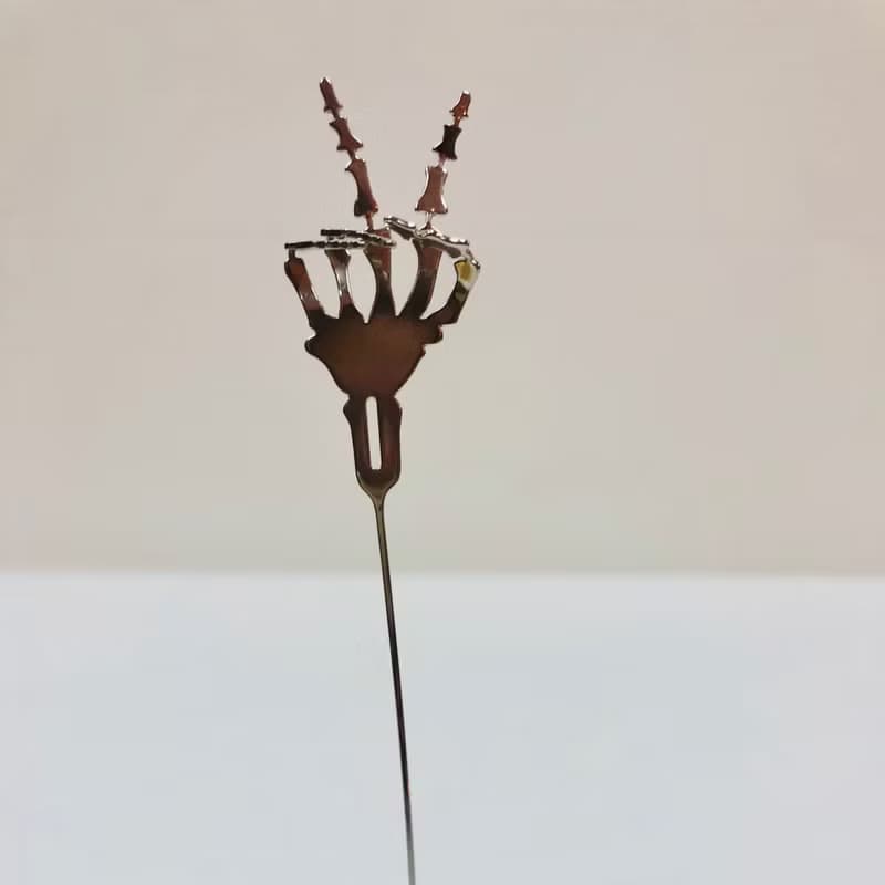 向天才致敬系列食器 獨特設計的攪拌棒及點心叉 304食品級薄鋼
